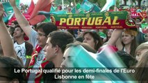 La joie dans les rues de Lisbonne après la victoire du Portugal en quart de finale de l'Euro