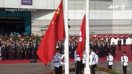 Hong Kong marks day city handed back to China