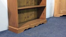 Large Pine Bookcase With Bottom Drawers For Sale Pinefinders Old