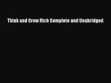 [PDF] Think and Grow Rich Complete and Unabridged Download Full Ebook