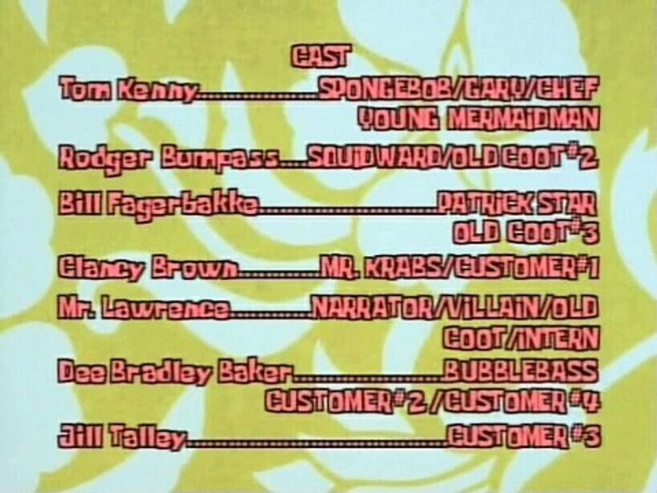 SpongeBob Credits Number 1