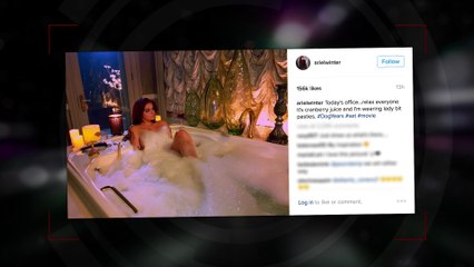 Ariel Winter zeigte ein Bild von sich in der Badewanne