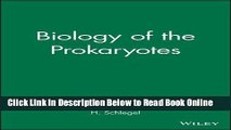 Read Biology of the Prokaryotes  Ebook Free