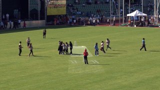 Umar Akmal bowled by a Girl in Norway