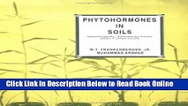 Read Phytohormones in Soils Microbial Production   Function (Books in Soils, Plants, and the