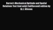 Read Book Barron's Mechanical Aptitude and Spatial Relations Test (text only) 2nd(Second) edition