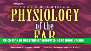 Read Physiology of the Ear  Ebook Free