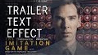 Puzzle INTRO Reveal │ After Effects TUTORIAL (IMITATION Game Trailer TEXT EFFECT!)