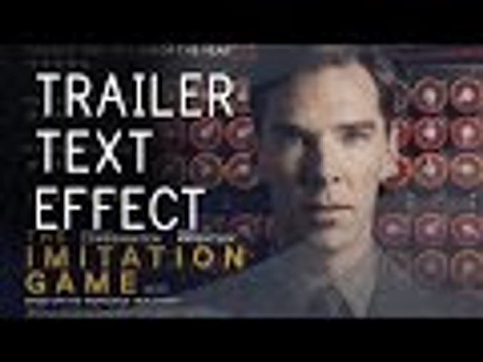 Puzzle INTRO Reveal │ After Effects TUTORIAL (IMITATION Game Trailer TEXT EFFECT!)