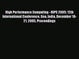 Read High Performance Computing - HiPC 2005: 12th International Conference Goa India December