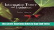 Read Information Theory and Evolution  Ebook Free