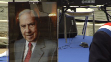 Inauguration du quai Charles Pasqua