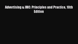 Read Advertising & IMC: Principles and Practice 10th Edition PDF Free