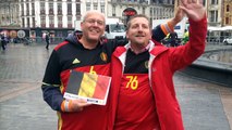 Pays de Galles-Belgique: les supporters belges chantent 