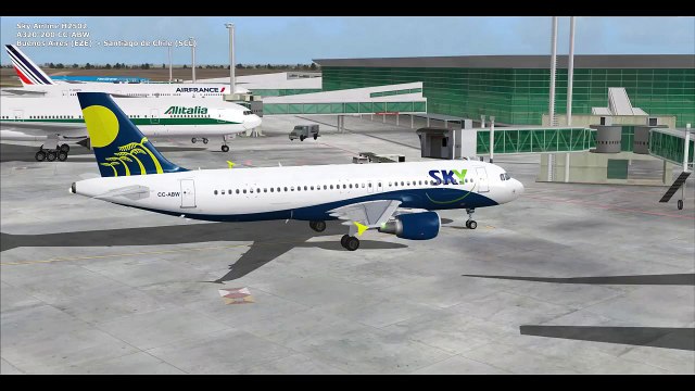 Sky Airline H2502 A320-200 CC-ABW Buenos Aires (EZE) - Santiago de Chile (SCL)