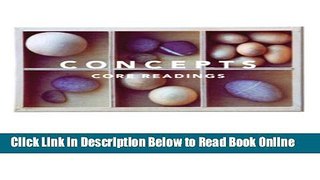 Read Concepts: Core Readings  Ebook Free