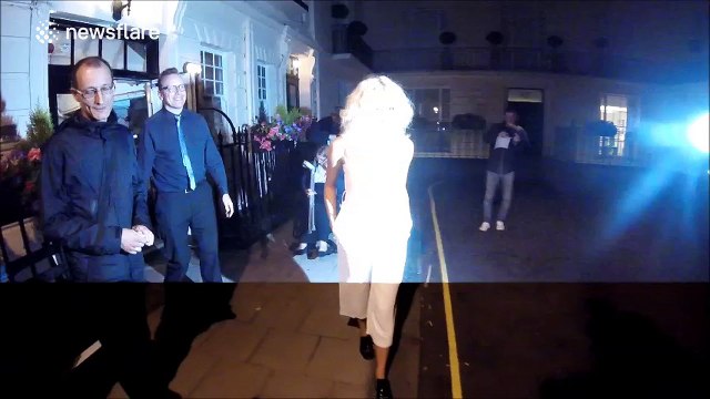 Pixie Lott departs from Haymarket theatre in London