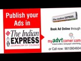 The Indian Express Classified Ad Rates for Matrimonial, Name Change, Obituary