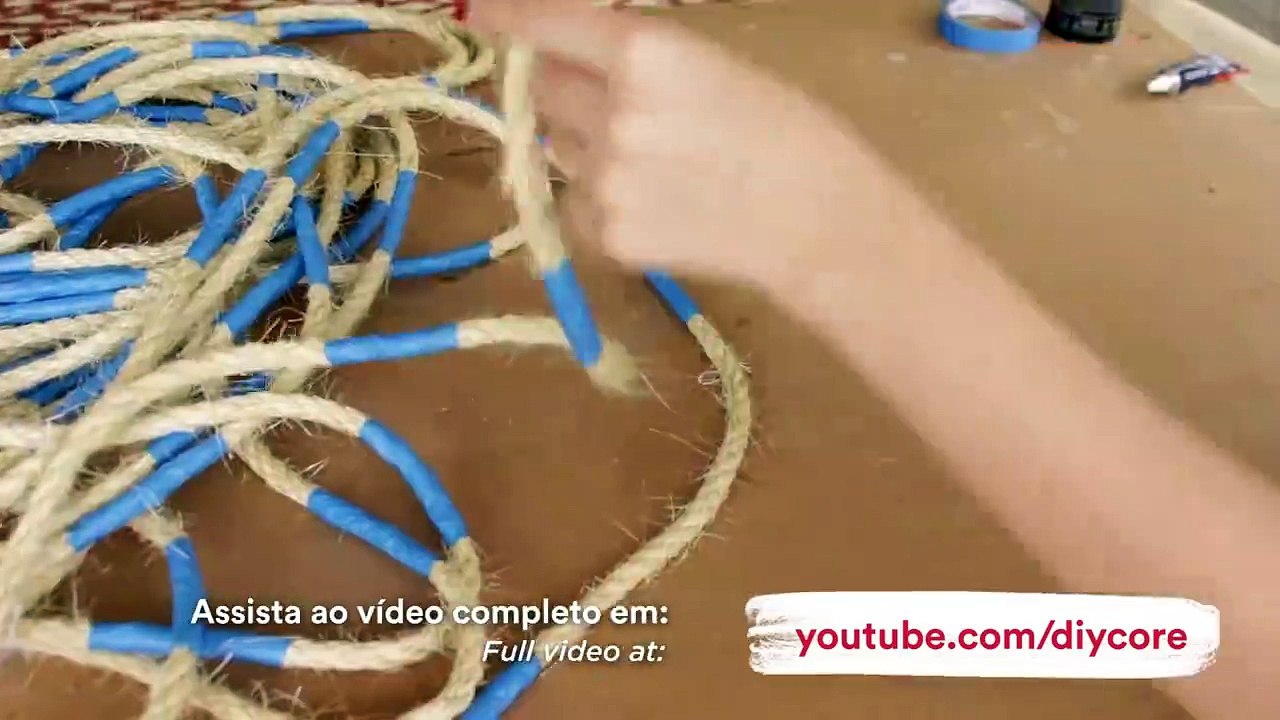 A rope rug