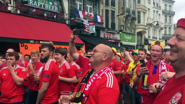 Les Gallois avant Belgique - Pays de Galles