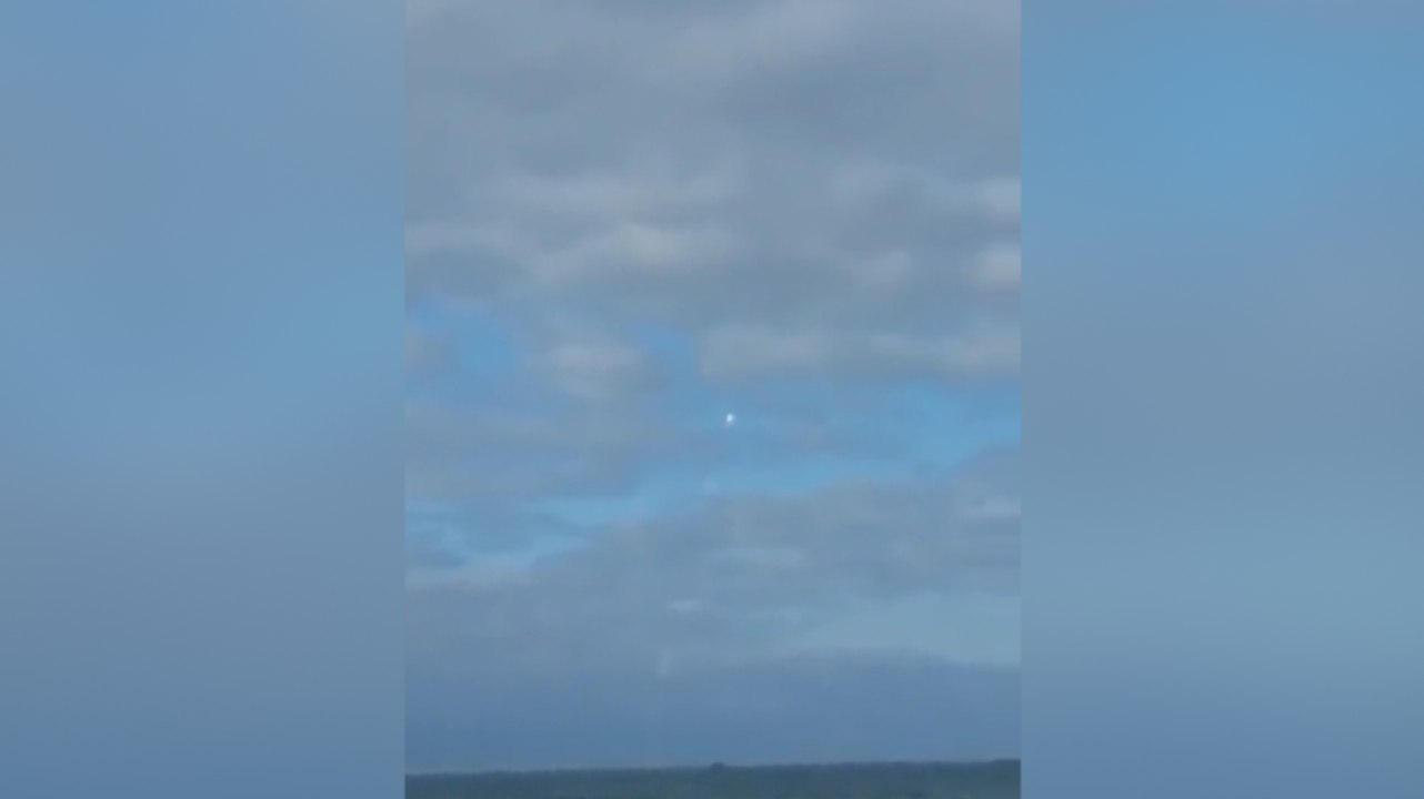 Baie d'Audierne. Le missile tiré ce matin à 9h18