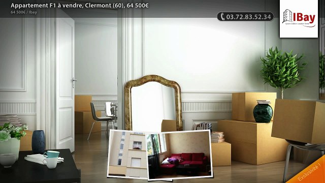 Appartement F1 à vendre, Clermont (60), 64 500€