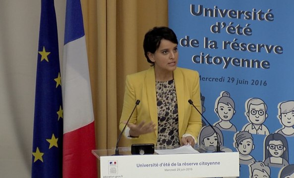 [ARCHIVE] Réserve citoyenne : intervention de Najat Vallaud-Belkacem