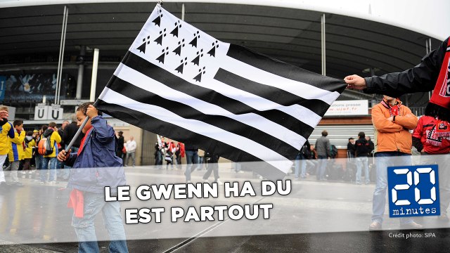 Le Gwenn ha Du (drapeau breton) est partout...