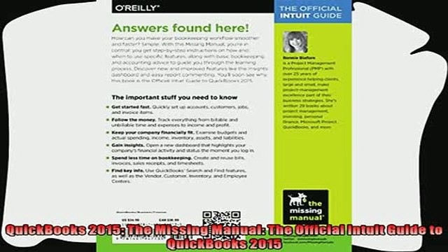 complete QuickBooks 2015 The Missing Manual The Official Intuit Guide to QuickBooks 2015