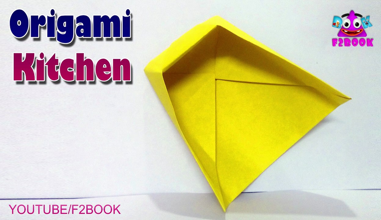 DIY kitchen Origami - Home / Kitchen Paper itam - Origami For Kids F2BOOK Video #152