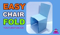 Origami Chair Folding Instructions - How to Make an Origami Chair F2BOOK Video #154