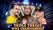 WWE Wrestlemania 29 :Cm Punk Vs John Cena Vs The Rock (c) Triple Threat WWE Championship Match  (HD)