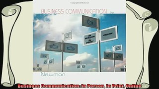 there is  Business Communication In Person In Print Online