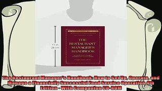 different   The Restaurant Managers Handbook How to Set Up Operate and Manage a Financially
