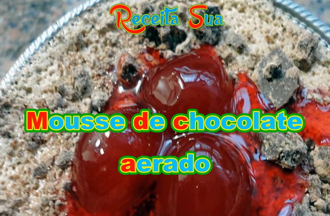 Mousse de chocolate aerado.