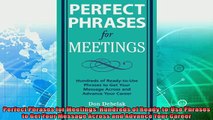 behold  Perfect Phrases for Meetings Hundreds of ReadytoUse Phrases to Get Your Message Across