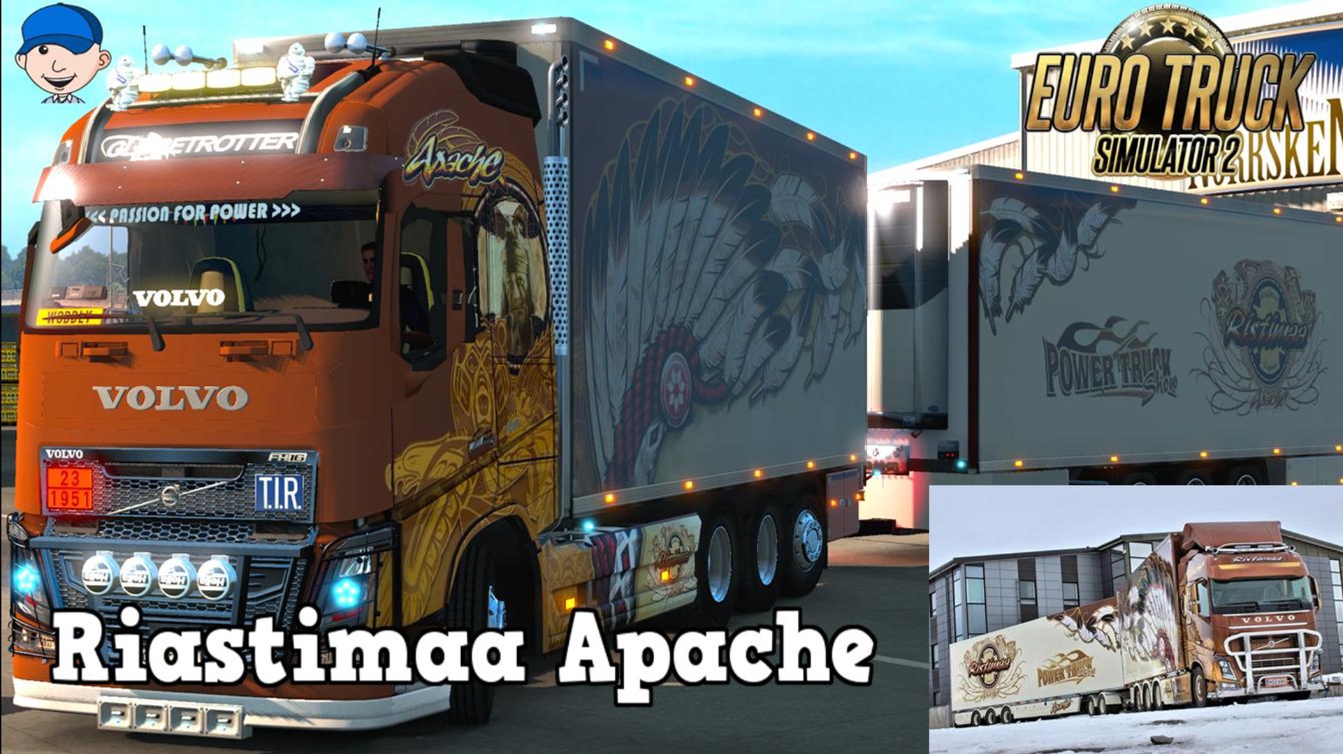 Euro Truck Simulator 2 Mods Riastimaa Apache Volvo Tandem Truck - video  Dailymotion