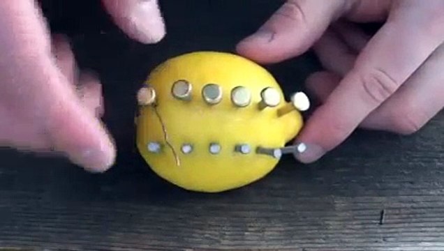 Он воткнул в лимон гвозди и кнопки. Через несколько минут произошло нечто потрясающее!