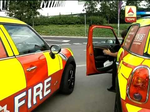 London Fire fighters - Mini Coopers