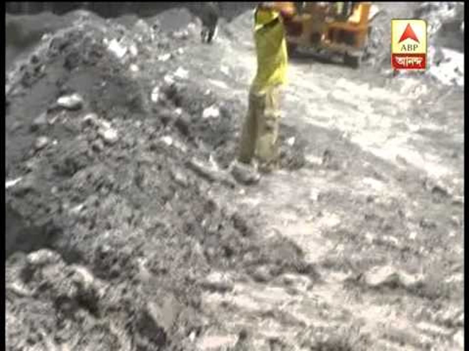 Land slide on National highway in Badrinath, near Patal Ganga