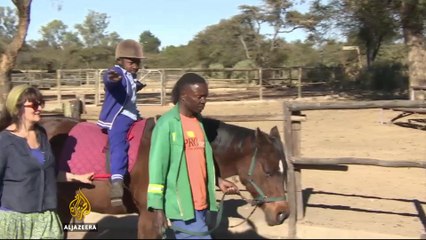 Zimbabwe's disabled children free ride horse therapy