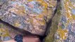 Trad climbing Graymare Slabs Aberdeen sea cliffs