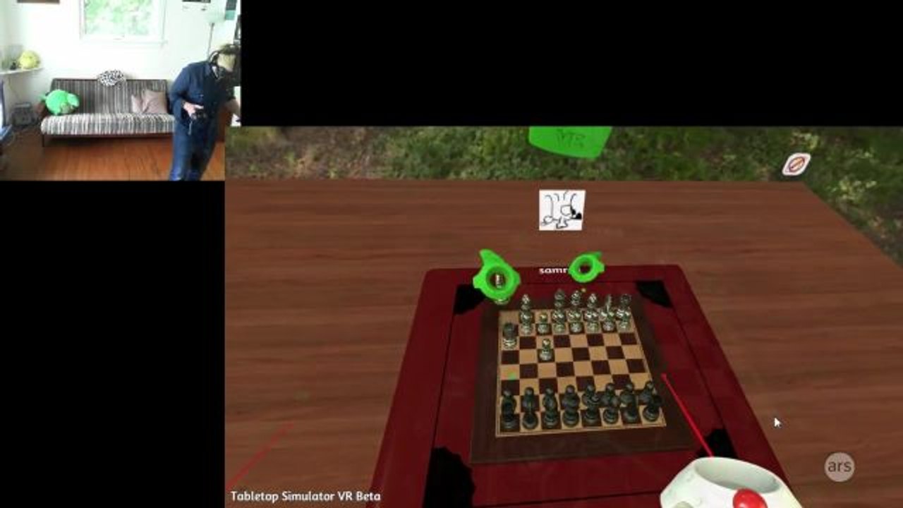 Sam and Lee have way too much fun playing Tabletop Simulator VR