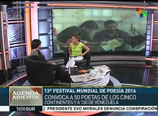 Venezuela es sede del Festival Mundial de Poesía 2016