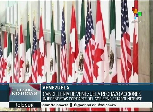Venezuela rechaza declaraciones injerencistas de Obama