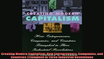 For you  Creating Modern Capitalism How Entrepreneurs Companies and Countries Triumphed in Three