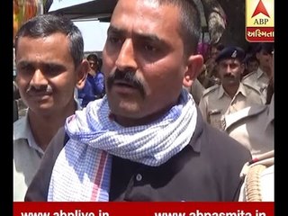 Dilip Sabava Protest Against BJP President Amit Shah In Salangpur