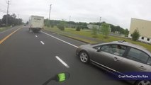 Disturbing Video of Driver trying to Cutoff Motorcyclist Goes Viral
