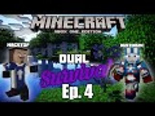 Minecraft Xbox One: Dual Survival W/ MrGstof - Ep. 4