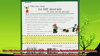 different   The Big Book of Team Building Games TrustBuilding Activities Team Spirit Exercises and